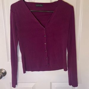 Vintage banana republic purple button up sweater